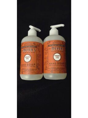 Mrs. Meyer's Clean Day Tomato Vine Hand Soap Pump 12.5 fl oz Lot Of 2